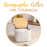 Saleiro de Mesa C/ Tampa e Colher 280ml