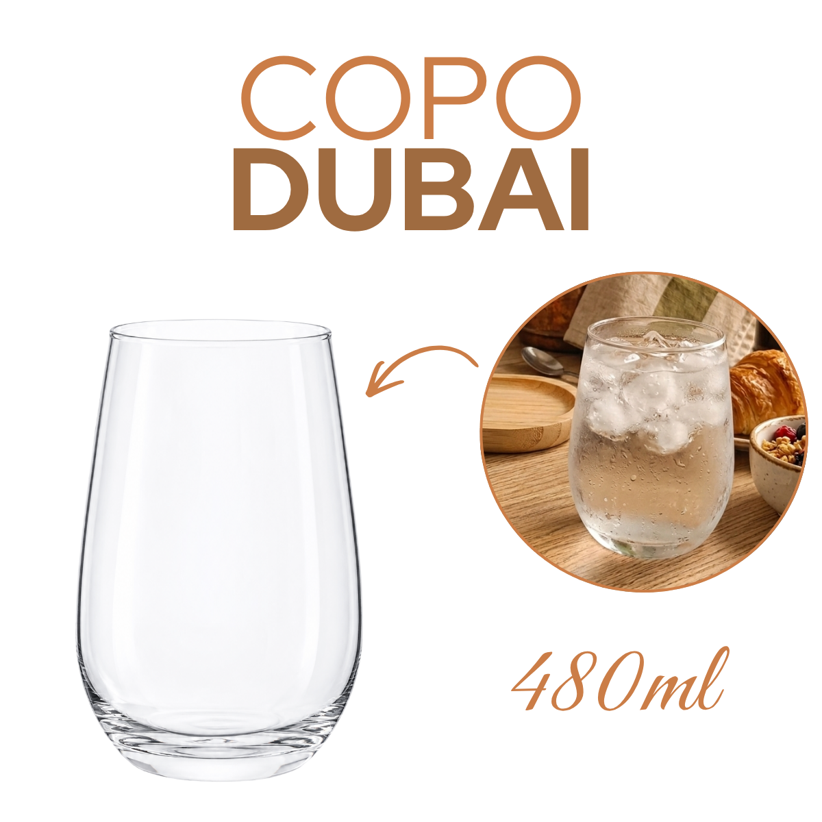 Copo Dubai 480ml Servir Drinks