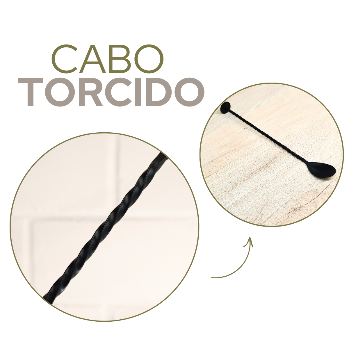 Colher Bailarina Preto Inox