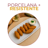 Travessa Retangular Porcelana Bistrô