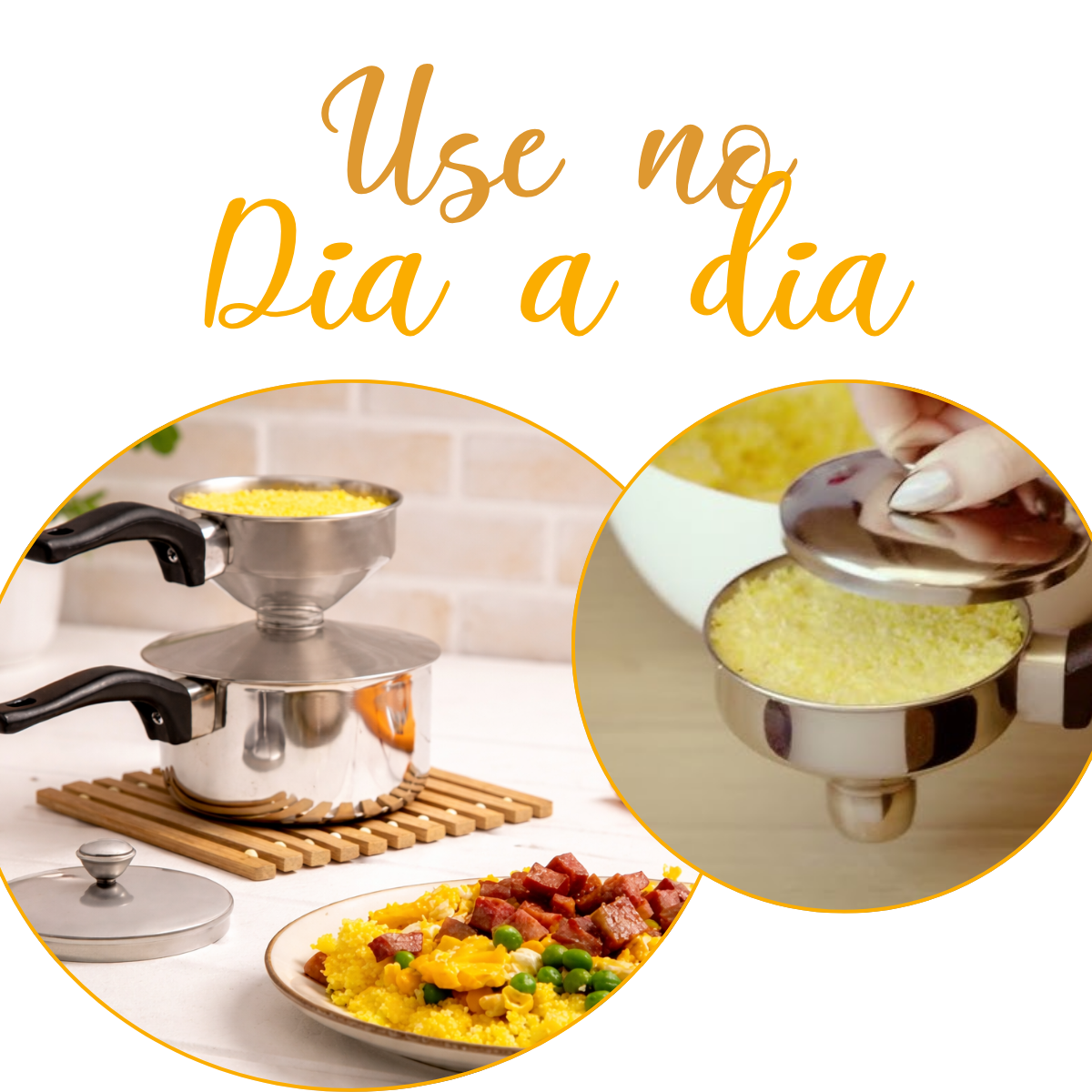 Cuscuzeira Inox 25cm