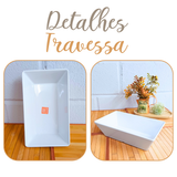Travessa Retangular Melamina 25cm