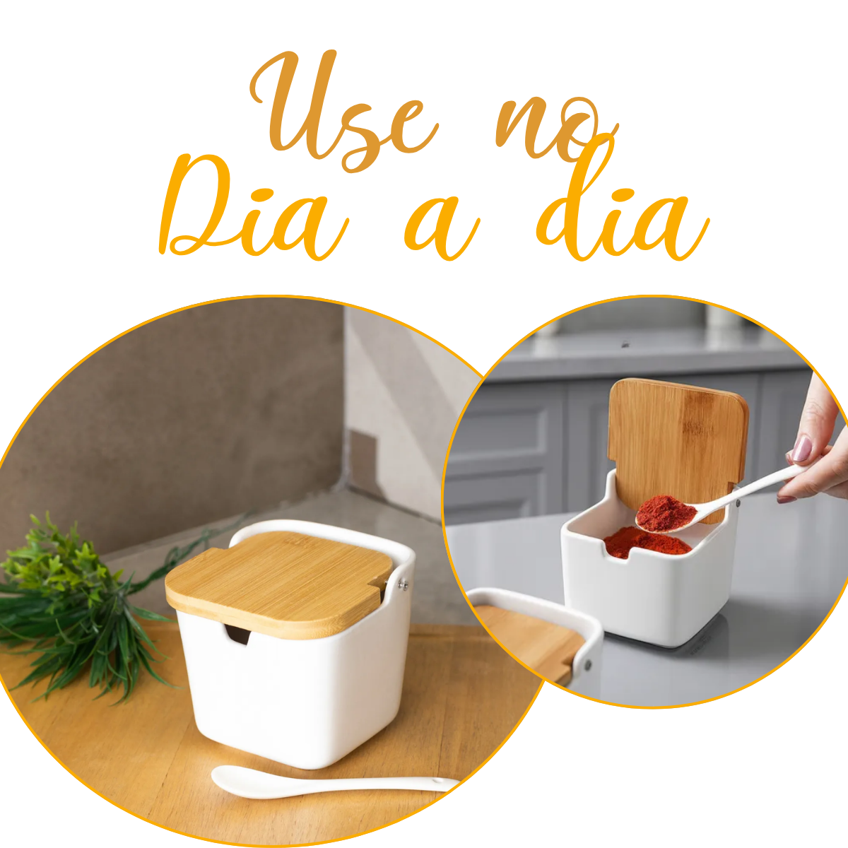 Saleiro de Mesa C/ Tampa e Colher 280ml