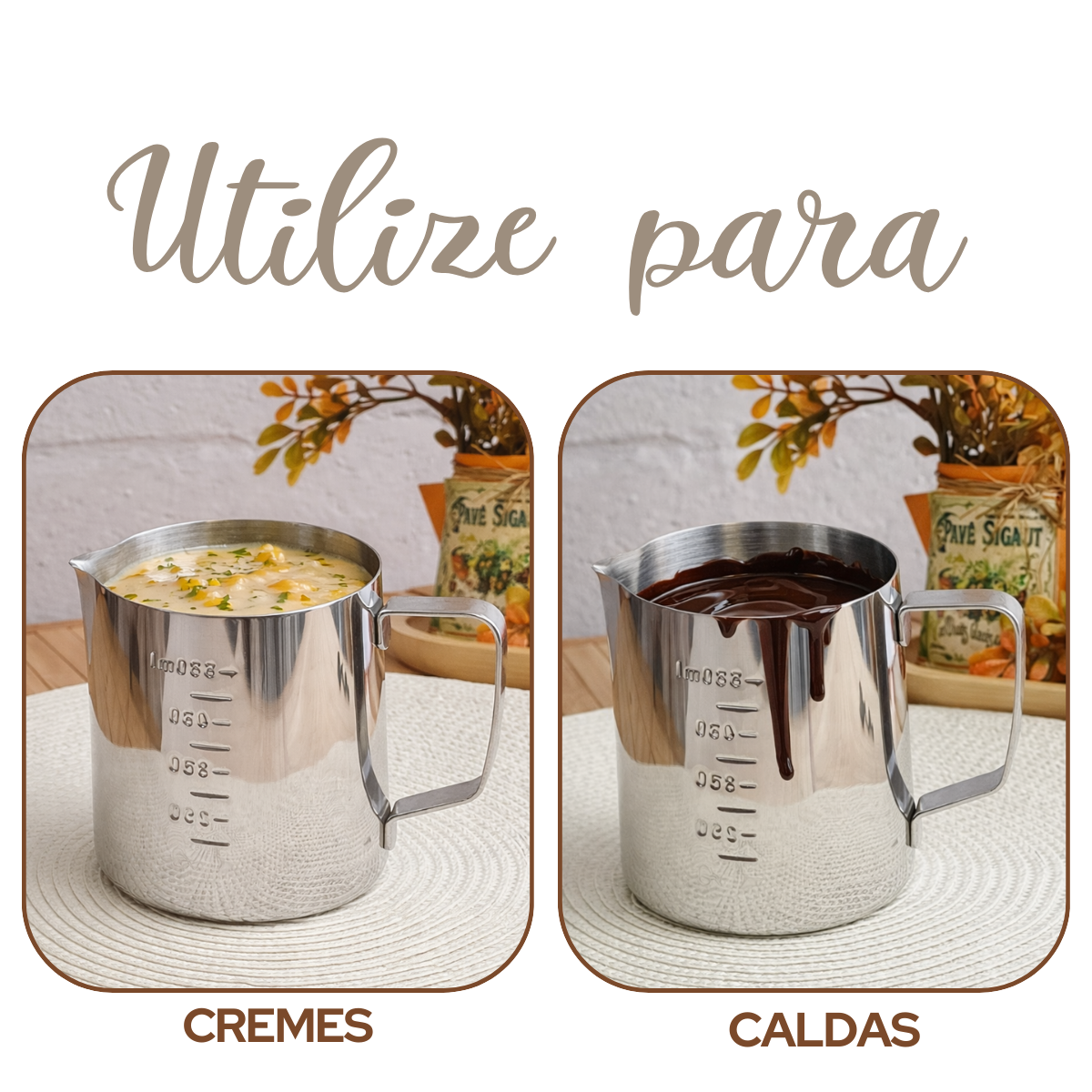 Jarra Cremeira Aço Inox 600ml