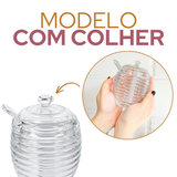 Açucareiro Colmeia C/Colher Vidro