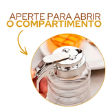 Meleira de Vidro com Tampa 280ml