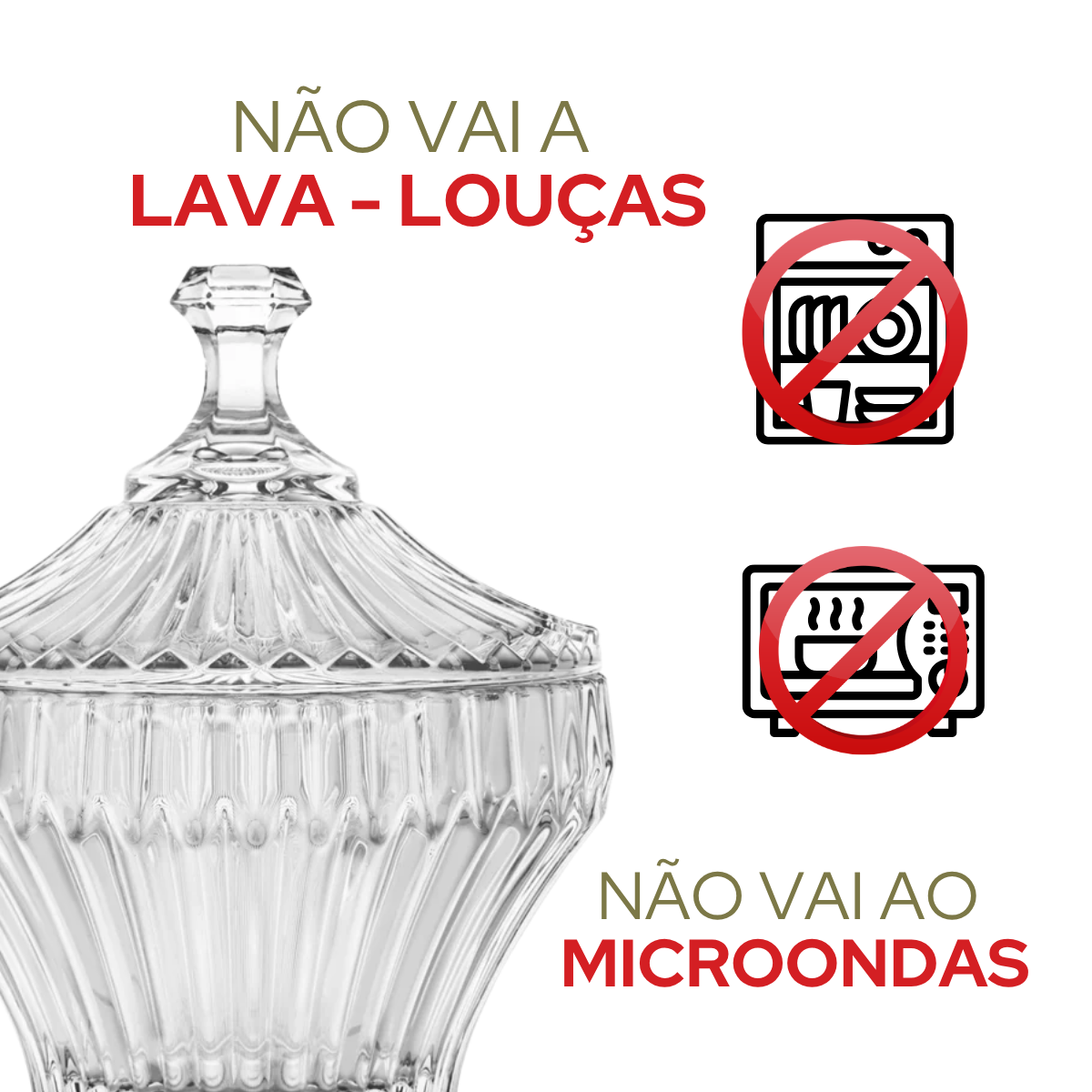 Potiche Renaissance Vidro