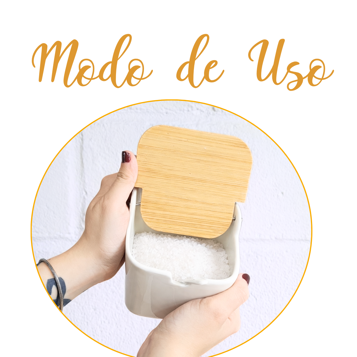 Saleiro de Mesa C/ Tampa e Colher 280ml
