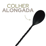Colher Bailarina Preto Inox