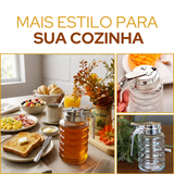 Meleira de Vidro com Tampa 280ml