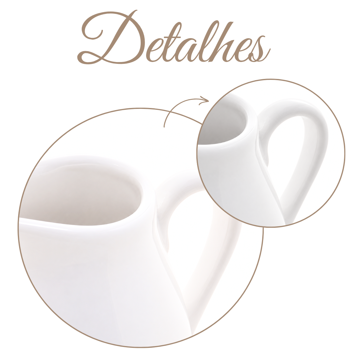 Leiteira De Porcelana Clean Branca 190mL