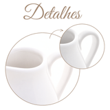Leiteira De Porcelana Clean Branca 190mL