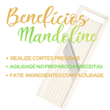 Cortador de Legumes Mandoline Oriental 4 Lâminas