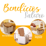 Saleiro de Mesa C/ Tampa e Colher 280ml