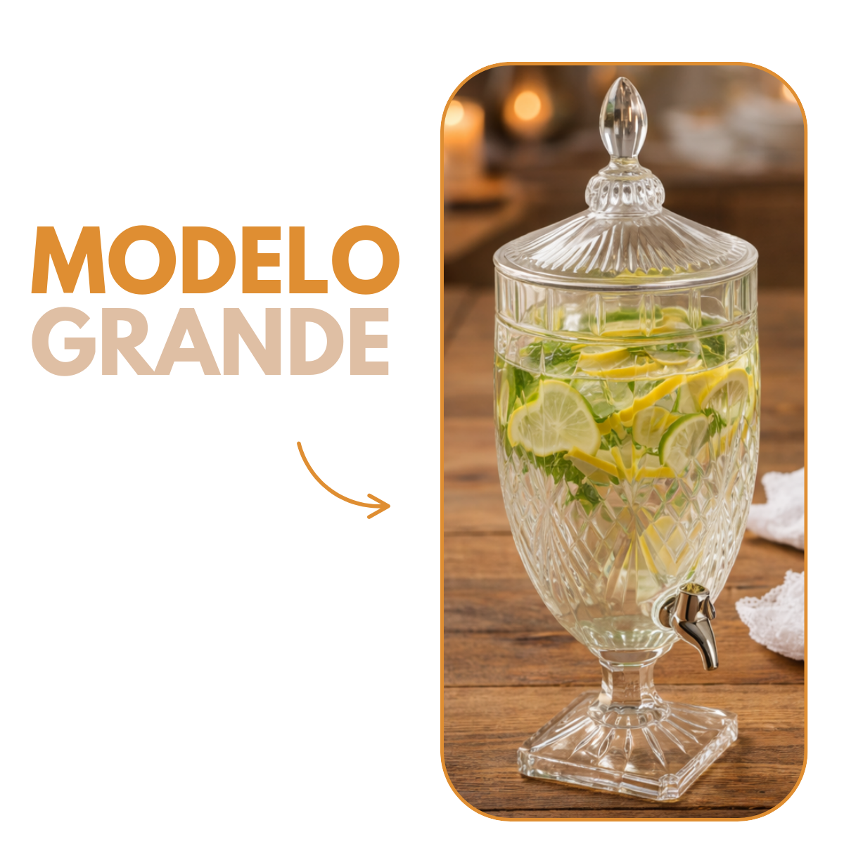 Suqueira Vidro 4,5L Blandon