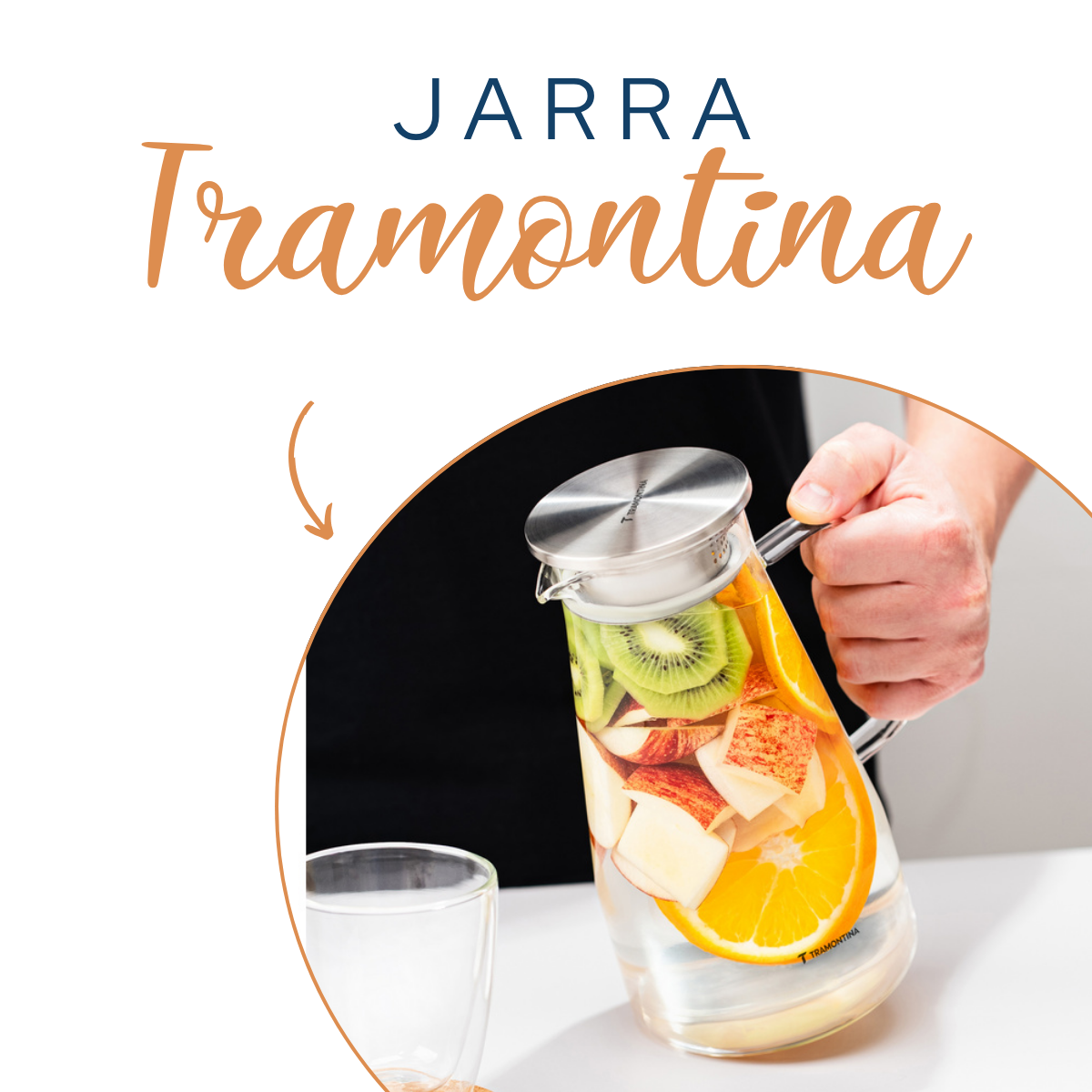 Jarra Vidro Tramontina 1,8L