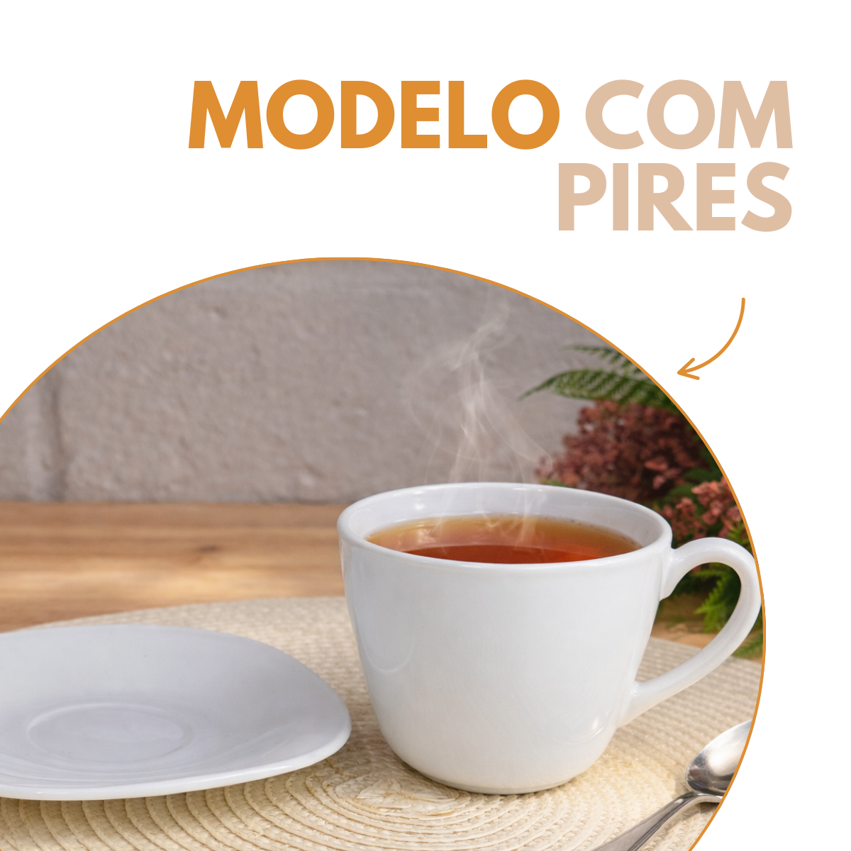 Xicara de Chá Com Pires Opaline