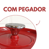 Panela Francesa Ferro Fundido 20 - Vermelha