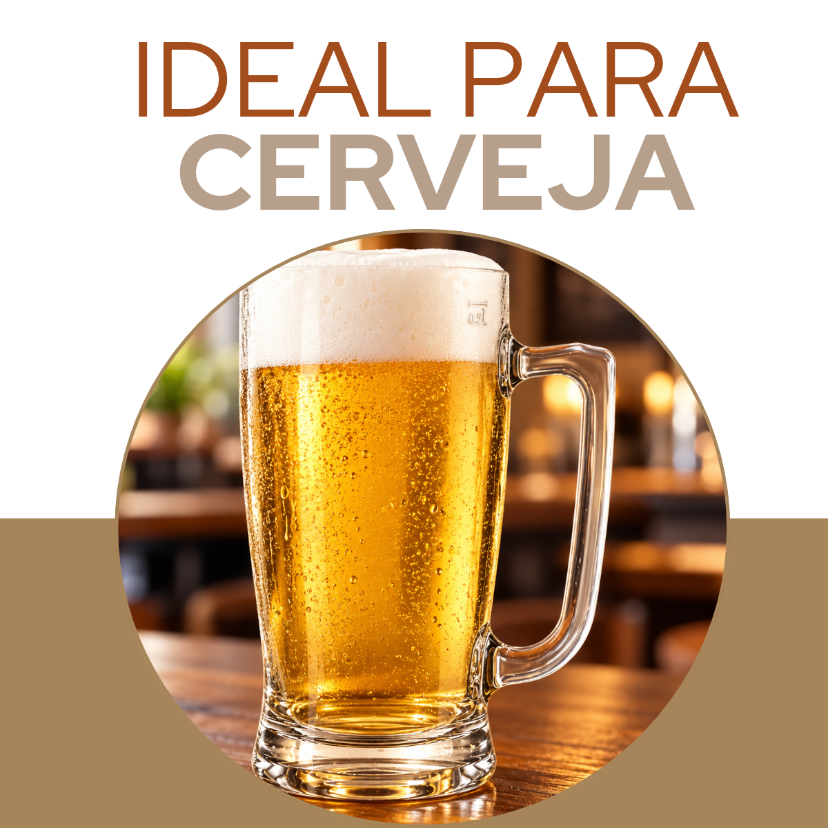Caneca Chopp Safira 600ml Vidro