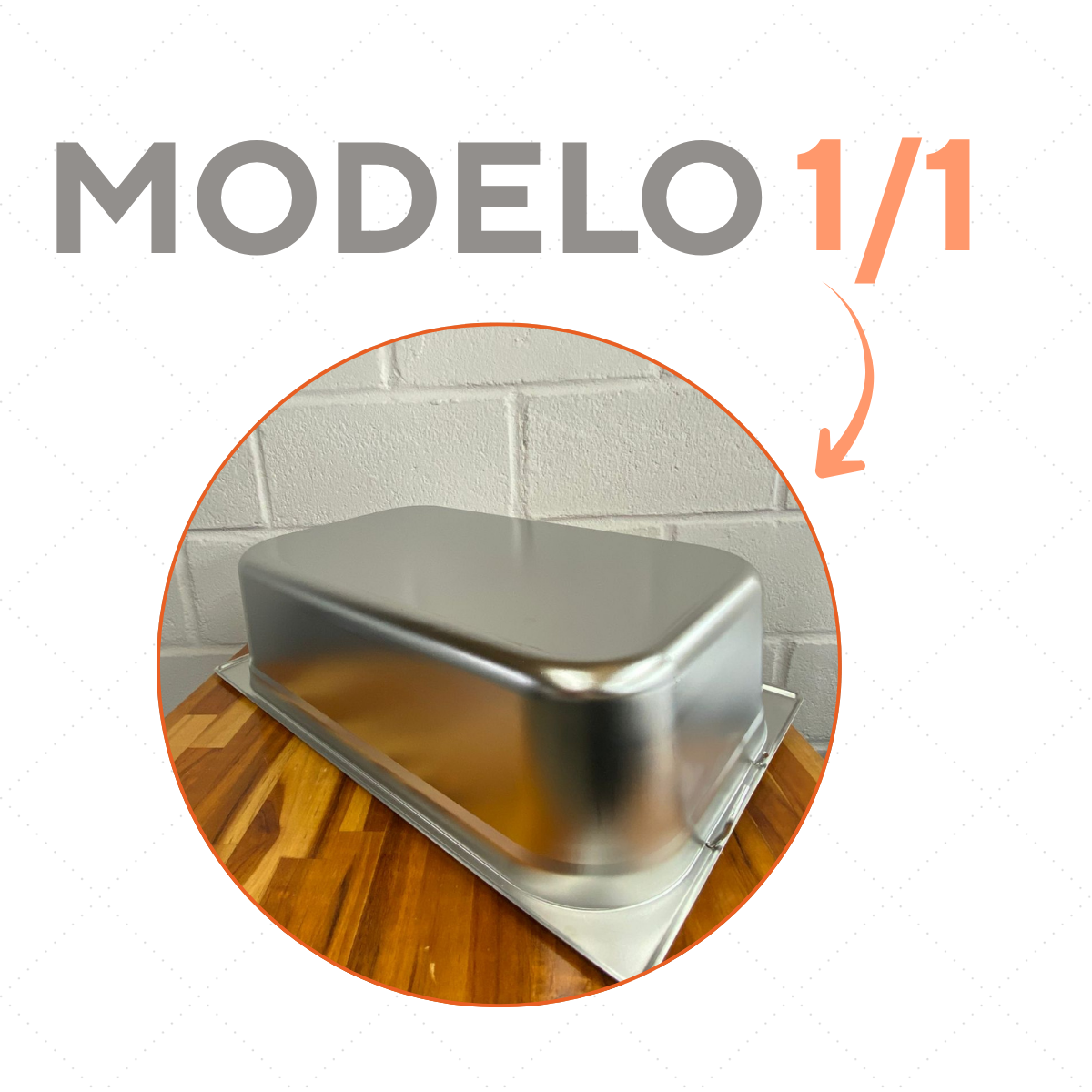 Cuba Aço Inox 1/1 150mm