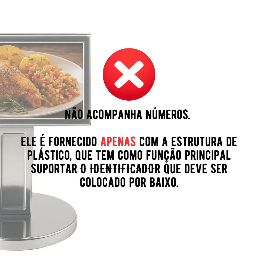 Display de Mesa Aço Inox Alissan