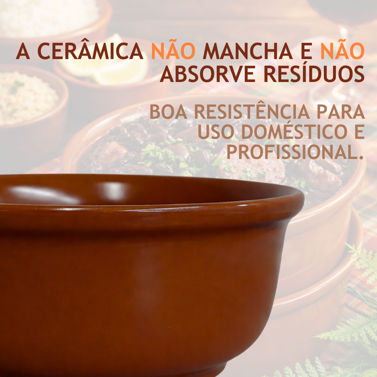 Cumbuca Ceramica Refrataria 1,1Litros