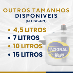 Panela pressão 7L alumínio polido