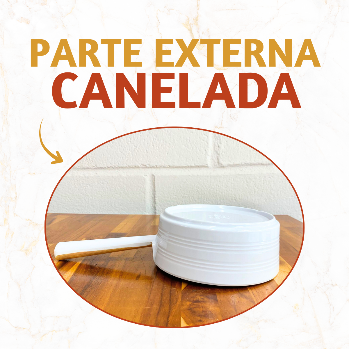 Panela Melamina Marmorizada 700ml