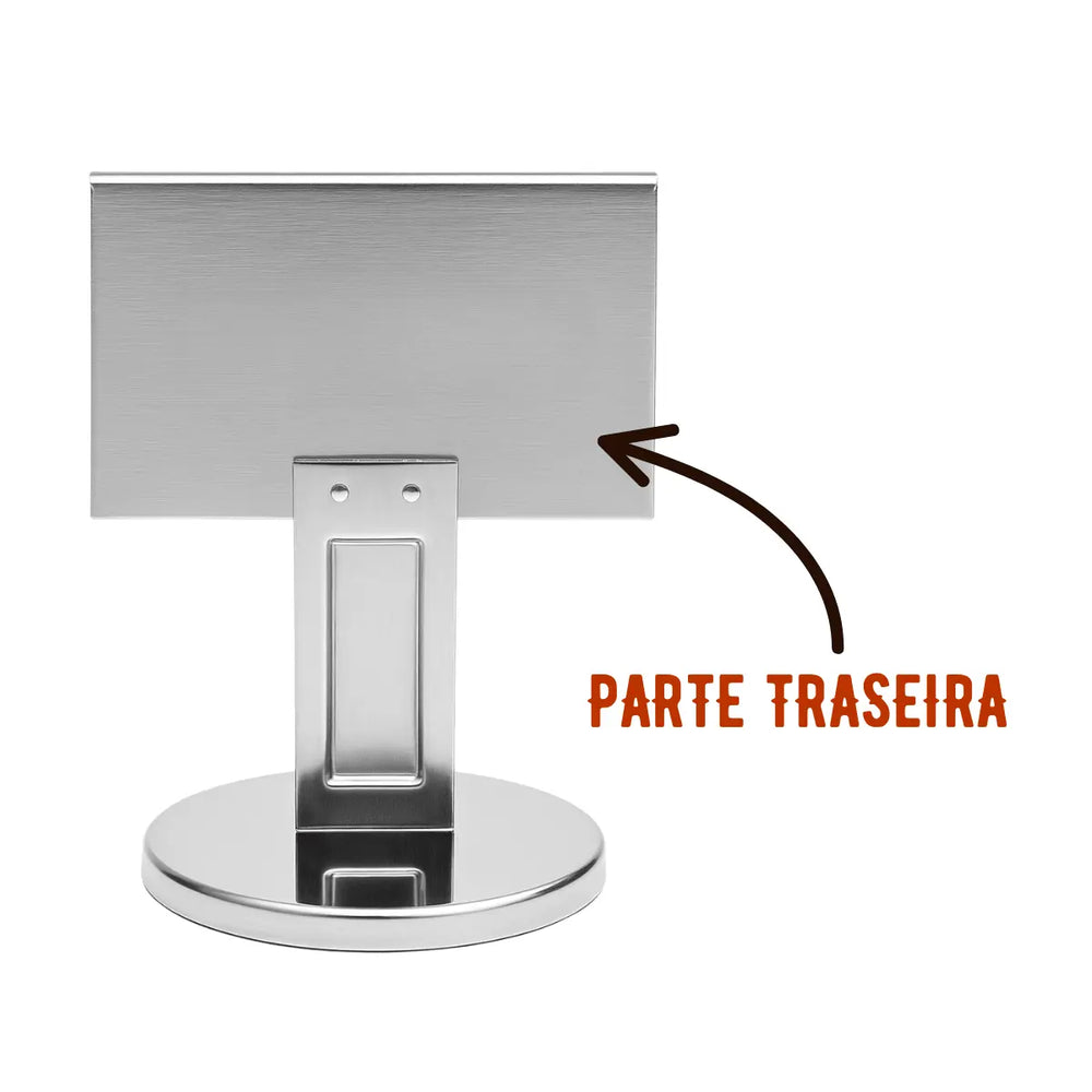 Display de Mesa Aço Inox Alissan
