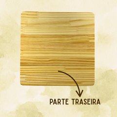 Tabua Quadrada 26cm Pinus - A Gourmet