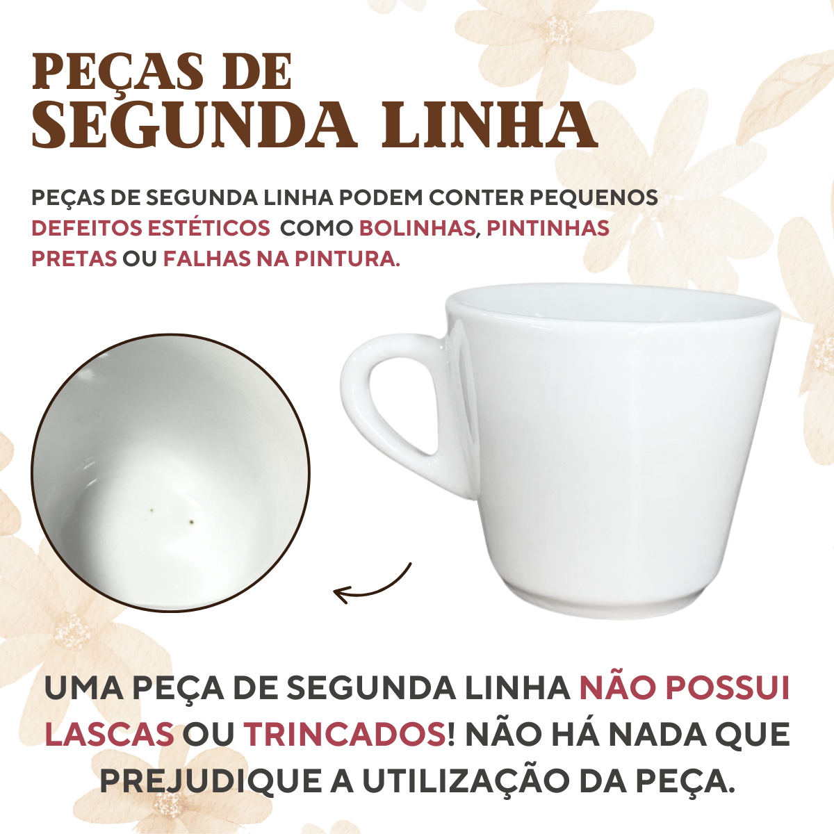 Xicara porcelana pires redondo pinus