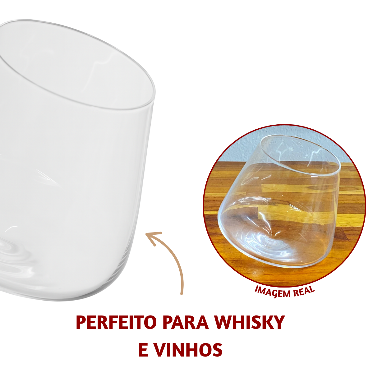 Copo Mod S Vidro 295ml Yagzi Copos