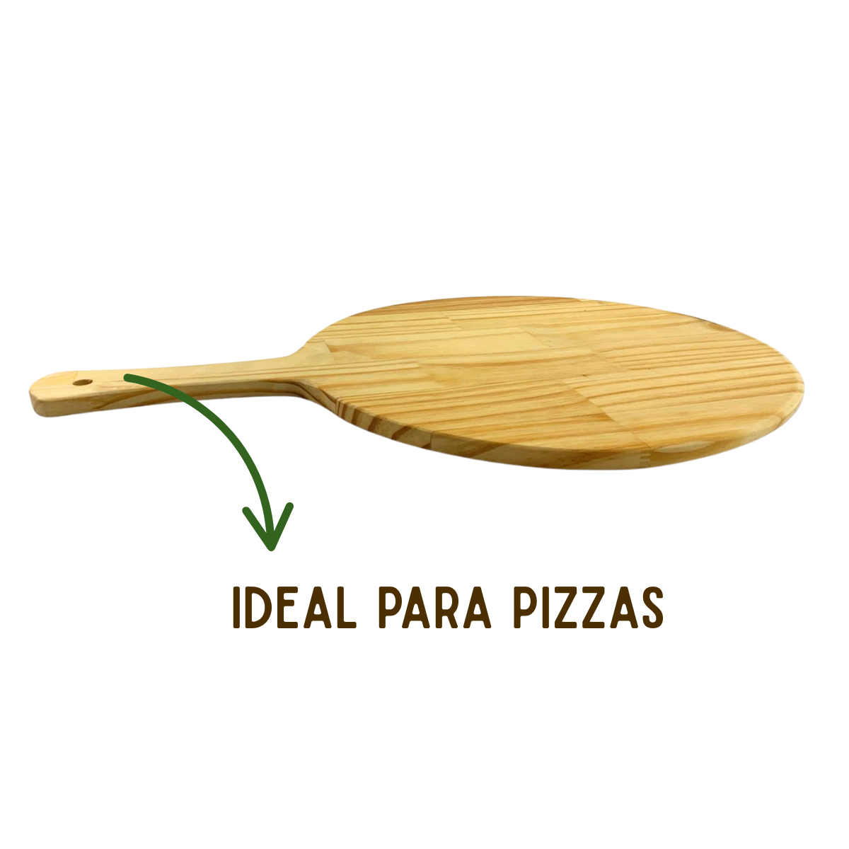 Pá Pizza 35cm Pinus - A Gourmet