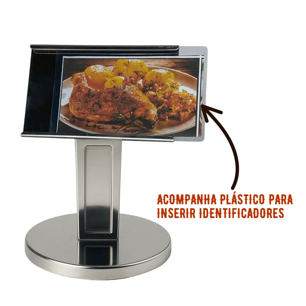 Display de Mesa Aço Inox Alissan