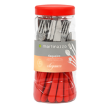 Faqueiro 30Peças Vermelho com Pote A Gourmet