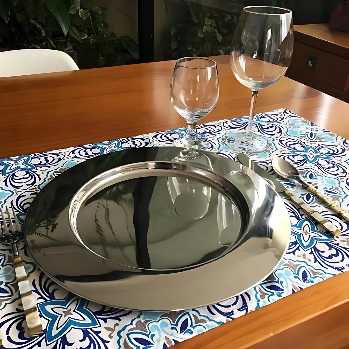 Sousplat de Inox 32cm
