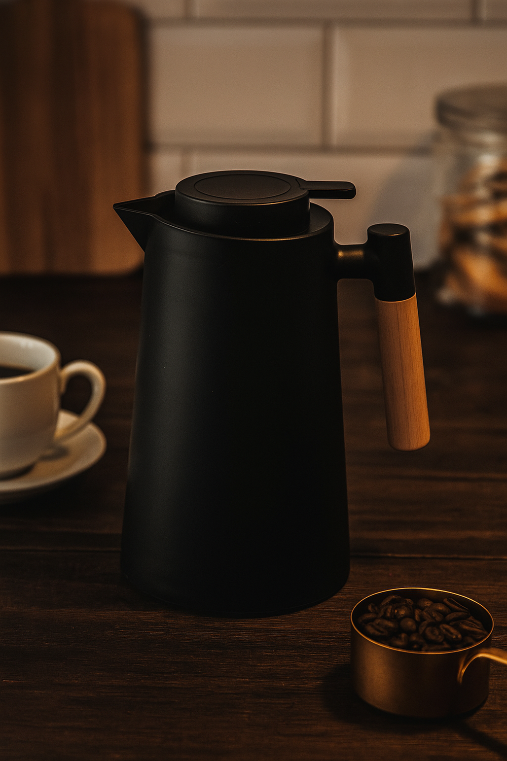 Garrafa Térmica Escandinávia Preta - A Gourmet