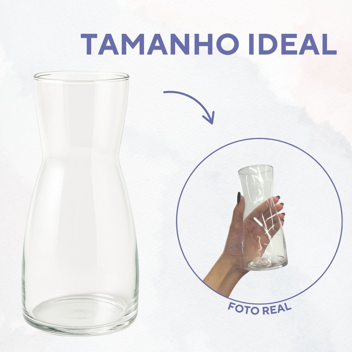 Kit 50 Decanter de Vidro 500ml Com Sua Logo Marca