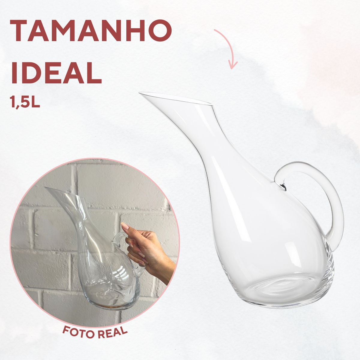 Decanter Vidro 1,5litros