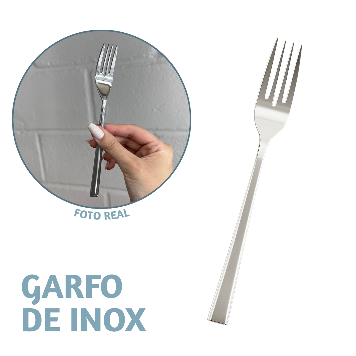 Garfo Peixe Aço Inox Mykonos