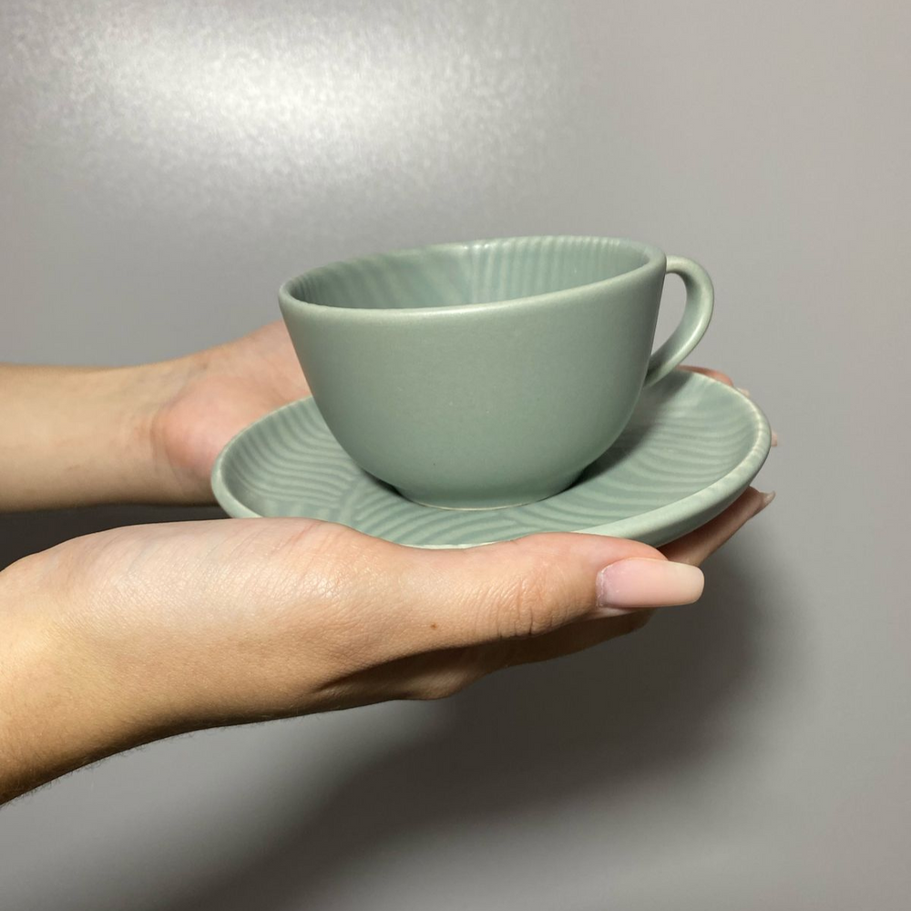 Xicara de Chá Com Pires Oasis 200ml - A Gourmet