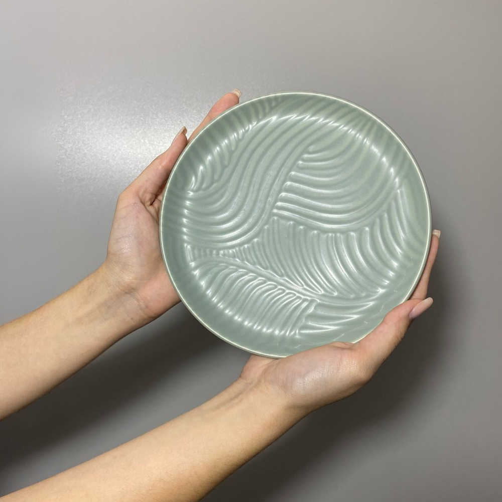 Prato Sobremesa Oasis 20cm Cerâmica - A Gourmet