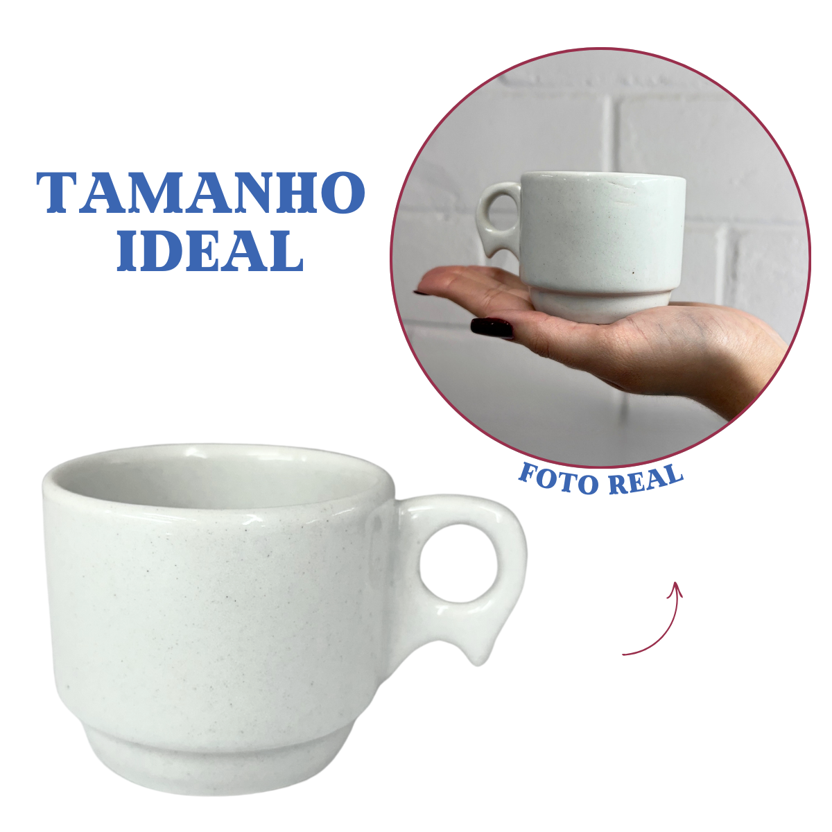 Xicara porcelana 200ml