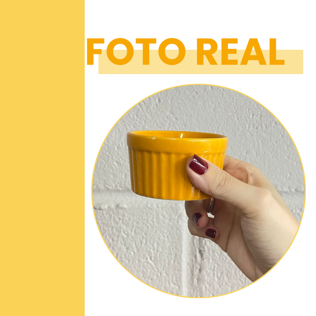 Ramekim Porcelana 90ml Laranja