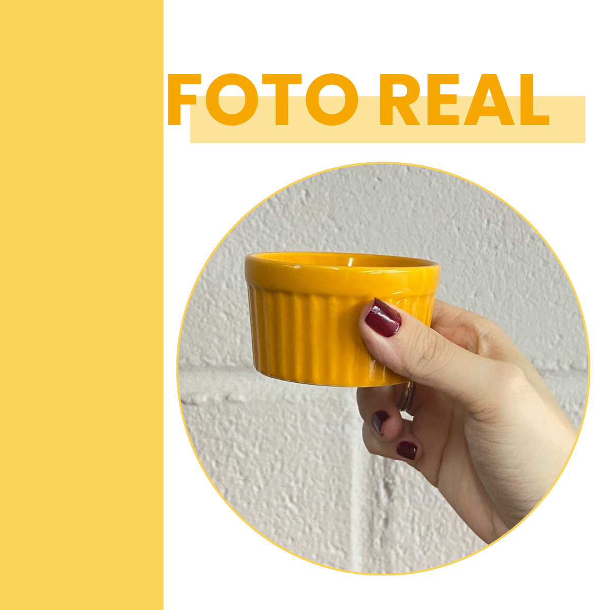 Ramekim Porcelana 90ml Laranja