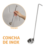 Concha Cabo Longo Aço Inox