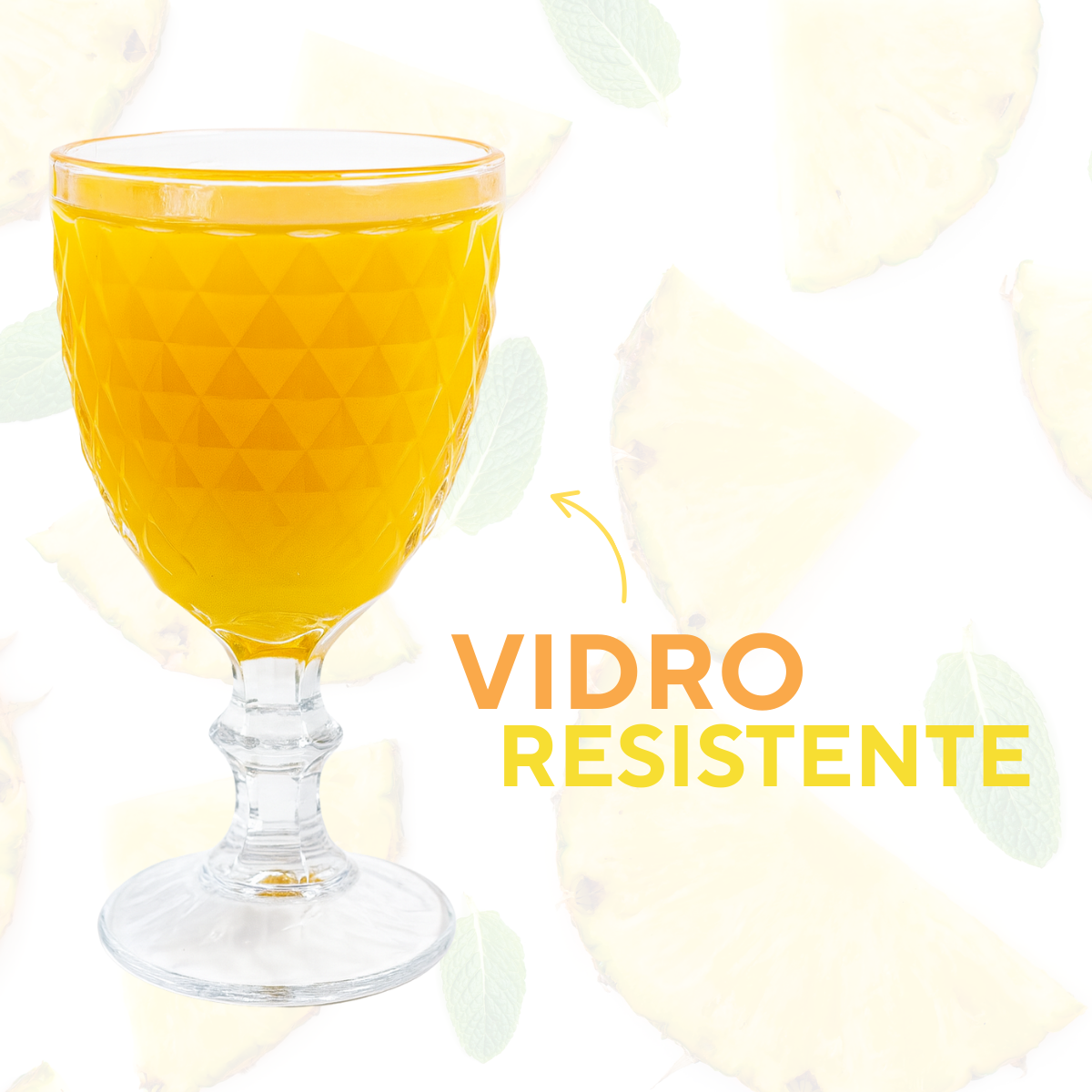 Taça de Vidro Bico Abacaxi 230ml