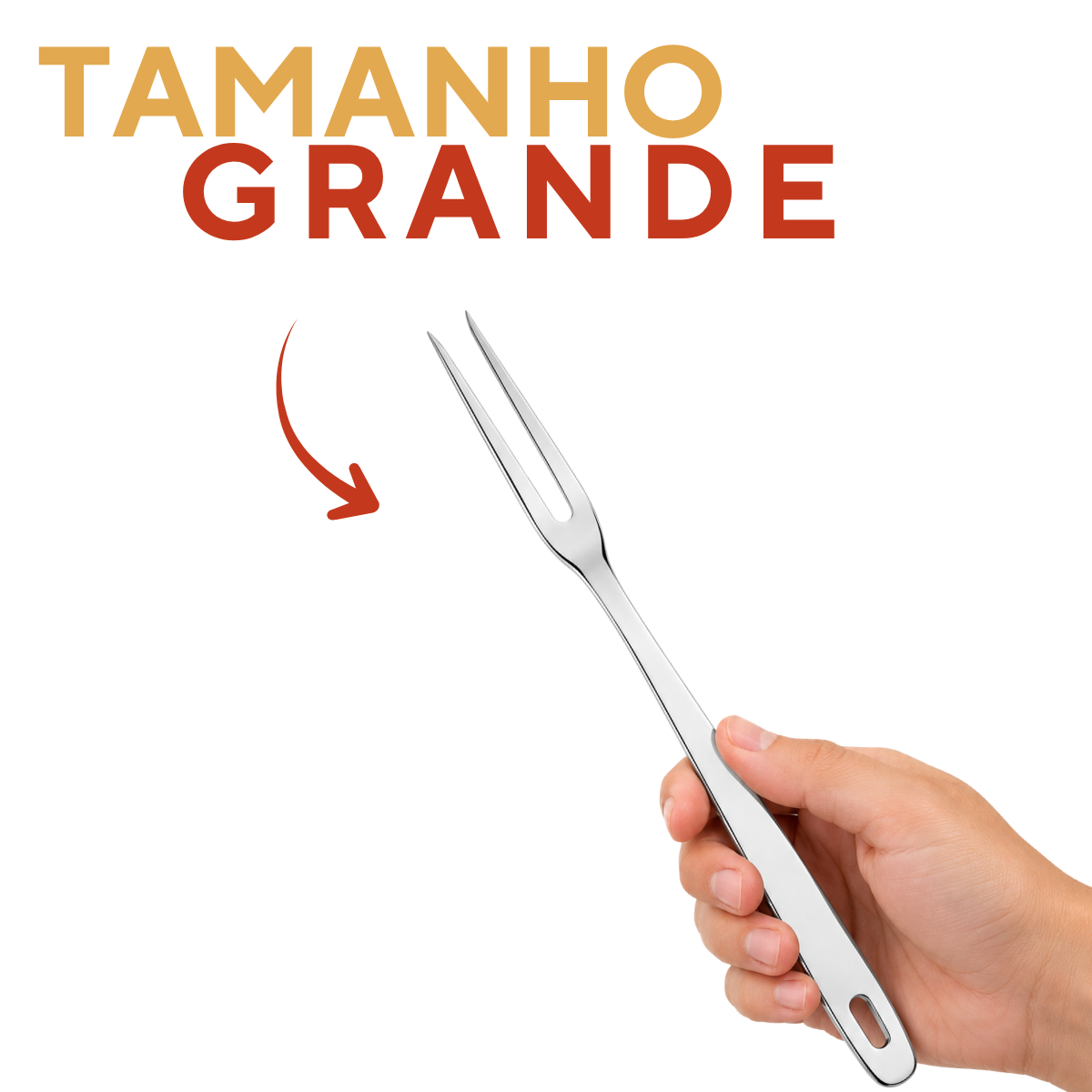 Garfo Trinchante Aço Inox 31cm