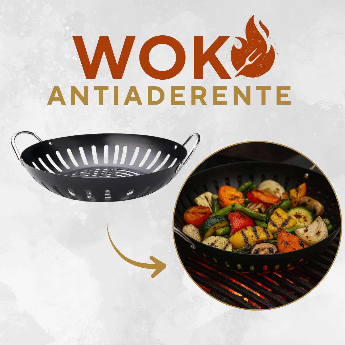 Assadeira Wok Churrasco