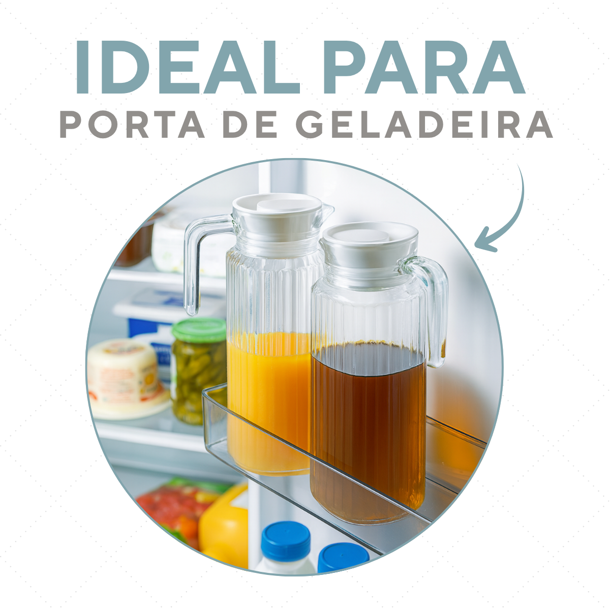 Jarra Vidro Rubi 1,1L